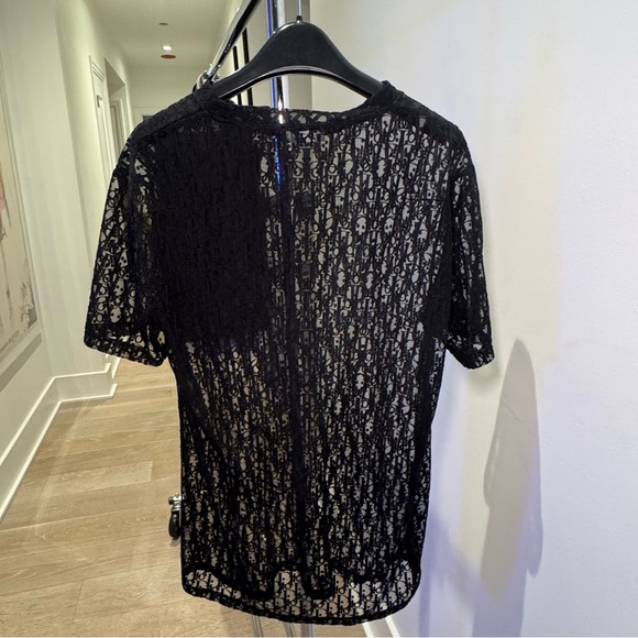 Dior Oblique Jacquard Sheer T-Shirt - Picture 8 of 11